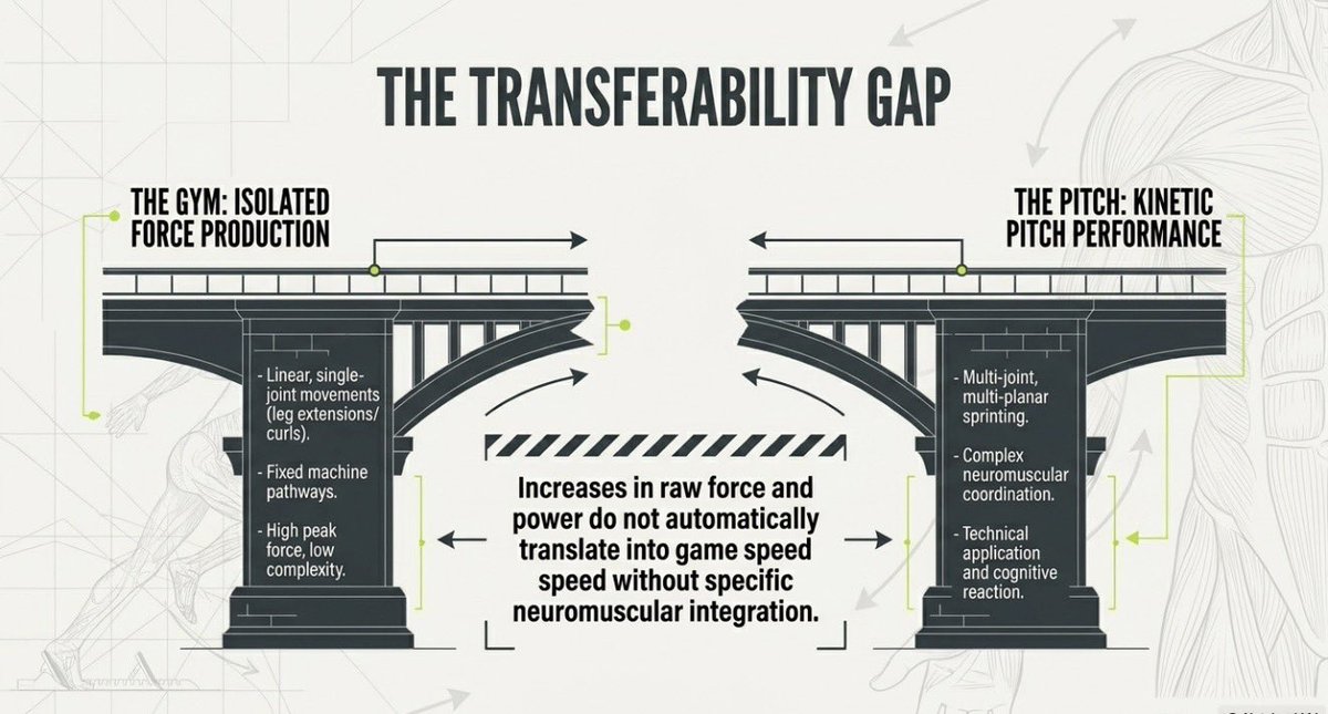 CoachJoeyG's tweet photo. 8-week RT in sub-elite soccer (Bokลฏvka et al., Sci Rep, 2025)
Con/Ecc group showed greater ^strength than Con only
Speed gains were marginal for both groups
Speed is a skill and needs reps to improve
#speed #gamespeed #strength #sportsscience https://t.co/SVw8HirIAi