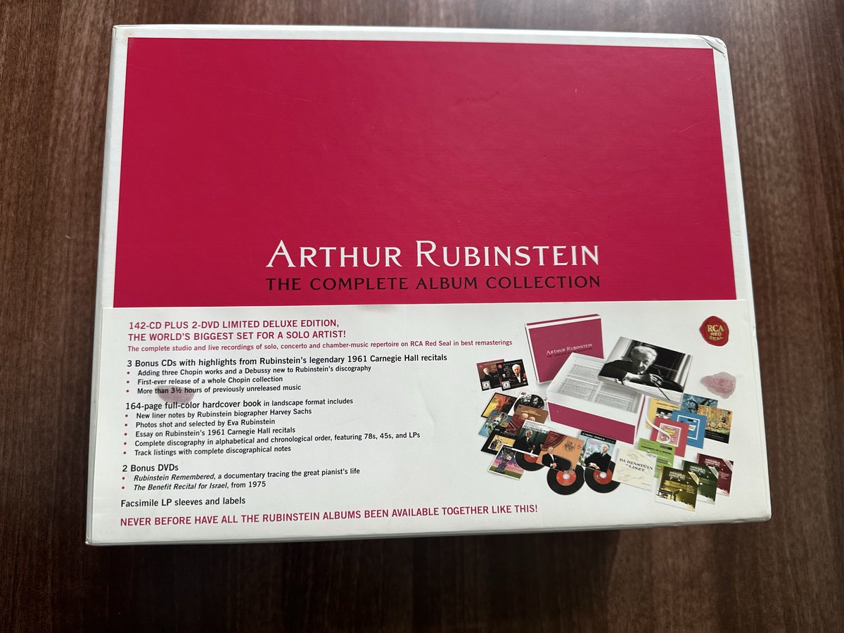 New acquisition. The Artur Rubinstein Complete Album Collection on 