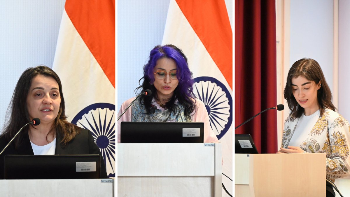 IndiaInTurkiye's tweet photo. Session II - A dive into Mysticism and Modernity! 

The afternoon session, moderated by Assoc. Prof. Dr. Fatma Jale Gül ÇORUK, addressed the spiritual and philosophical links between India and Türkiye through presentations:

 • Doç. Dr. Fatma Jale Gül ÇORUK (Ankara Üniversitesi) spoke on "An Armenian-Origin Indian Mystic: Sarmad Kashani"
 
 • Dr. Beyza Aybike DEVECİ (Kastamonu University) spoke on "Three Interpretations of Buddhism in Türkiye: Ömer Hilmi Budda, Walter Ruben and Asaf Halet Çelebi"
 
 • Dr. Ilgaz HAKMAN (Independent Researcher) spoke on "Thunder and Serpent: Chaoskampf in the Indo-European Heritage of Vedic and Anatolian Myths"
 
 • Res. Asst. Merve ÖZTEN YILDIZ (Kapadokya University) spoke on “From Civilisation to Strategy: India’s Cultural Diplomacy in the Indo-Pacific”
 
 • Res. Asst. Yiğit Can KIRMAÇ (Ankara University) spoke on “Translating the Tradition: The Influence of Classical Sanskrit Texts in shaping 90 Years of Turkish Indology”

A special shoutout to Ms. Shifa Masood KASH who brought a henna station to the symposium which made the celebrations memorable.

#Indology #IndiaTurkiye #OttomanHistory #Tagore #AcademicResearch #Panel2026 #IndiaStudies #TurkishIndology #IndiaTurkiye #AnkaraUniversity #Indology #AcademicDiplomacy #90YearsofTurkishIndology #Sufism #VedicPhilosophy #Sanskrit #IndoPacific

.

II. Oturum - Mistiklik ve Moderniteye Bir Bakış! 

Doç. Dr. Fatma Jale Gül ÇORUK’un moderatörlüğünü üstlendiği öğleden sonraki oturumda, aşağıdaki sunumlar aracılığıyla Hindistan ile Türkiye arasındaki manevi ve felsefi bağlar ele alındı:

 • Doç. Dr. Fatma Jale Gül ÇORUK (Ankara Üniversitesi), “Ermeni Kökenli Hintli Bir Mistik: Sarmad Kashani” başlıklı bir konuşma yaptı
 
 • Dr. Beyza Aybike DEVECİ (Kastamonu Üniversitesi) "Türkiye'de Budizm'e Üç Yorum: Ömer Hilmi Budda, Walter Ruben ve Asaf Halet Çelebi" başlıklı bir konuşma yaptı
 
 • Dr. İlgaz HAKMAN (Bağımsız Araştırmacı) "Gök Gürültüsü ve Yılan: Vedik ve Anadolu Mitlerinin Hint-Avrupa Mirasındaki Chaoskampf" başlıklı bir konuşma yaptı
 
 • Araştırma Görevlisi Merve ÖZTEN YILDIZ (Kapadokya Üniversitesi) "Medeniyetten Stratejiye: Hint-Pasifik'te Hindistan'ın Kültürel Diplomasisi" başlıklı bir konuşma yaptı
 
 • Araştırma Görevlisi Yiğit Can KIRMAÇ (Ankara Üniversitesi) “Geleneği Çevirmek: 90 Yıllık Türk Hintbilimini Şekillendirmede Klasik Sanskrit Metinlerinin Etkisi” başlıklı bir konuşma yaptı

Sempozyuma kına standı getirerek kutlamaları unutulmaz kılan Shifa Masood KASH hanımefendiye özel teşekkürlerimizi sunarız.

#HintBilimi #HindistanTürkiye #OsmanlıTarihi #Tagore #AkademikAraştırma #Panel2026 #HindistanAraştırmaları #TürkHintBilimi #HindistanTürkiye #AnkaraÜniversitesi #HintBilimi #AkademikDiplomasi #TürkHintBiliminin90Yılı #Sufizm #VedikFelsefe #Sanskritçe #HintPasifik

@MEAIndia @IndianDiplomacy @CGI_Istanbul @MukteshPardeshi @AnkaraUni @AnkaraAPAM @AU_DtcfResmi @A_Mertan @PIB_India @MIB_India @mygovindia @iccr_hq @EduMinOfIndia @DDNational @airnewsalerts @mygovindia