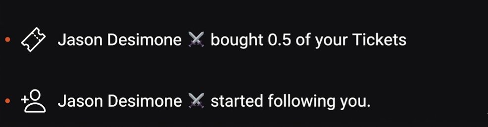 CryptopunkX0's tweet photo. The founder of @TheArena followed and purchased my profile

This app is really cool

Thank you @jasonmdesimone for creating such a cool app! https://t.co/BmsoDiIXmF