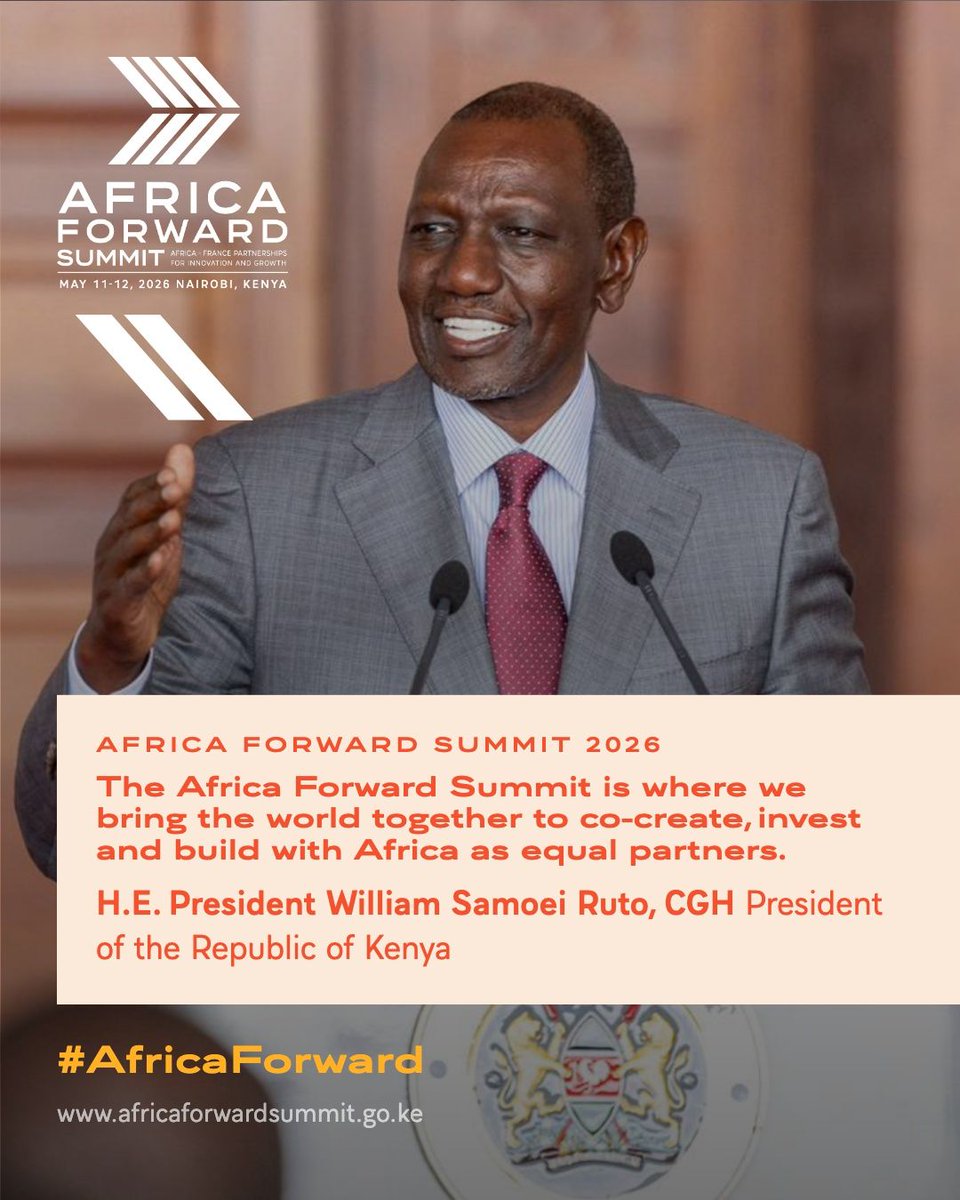 ipaddress_1's tweet photo. Nairobi is set to host global leaders, innovators &amp; investors at the Africa Forward Summit 2026 🌍🚀

Africa’s future is innovation, youth, AI &amp; opportunity.
@stanga @khirui13 @GateroStanley are you excited for this moment! 👇🏾

#AfricaForward #AfricaForward2026 https://t.co/NISntH5232