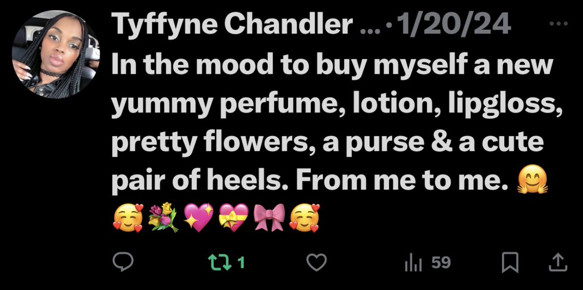 TyffDeuces's tweet photo. BIG mood! &amp; a cute outfit, a necklace &amp; some earrings. 🥰💖💐🎀💕 https://t.co/HPyo2nqHCX