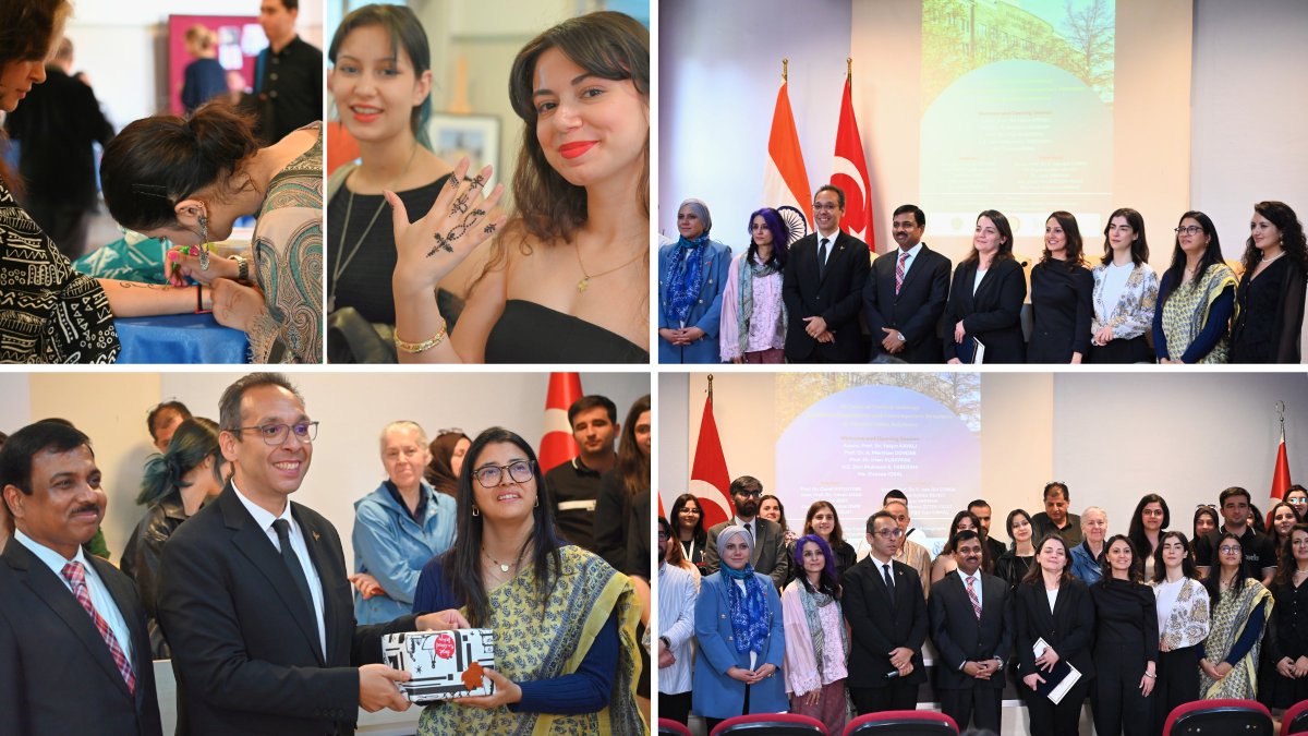 IndiaInTurkiye's tweet photo. Session II - A dive into Mysticism and Modernity! 

The afternoon session, moderated by Assoc. Prof. Dr. Fatma Jale Gül ÇORUK, addressed the spiritual and philosophical links between India and Türkiye through presentations:

 • Doç. Dr. Fatma Jale Gül ÇORUK (Ankara Üniversitesi) spoke on "An Armenian-Origin Indian Mystic: Sarmad Kashani"
 
 • Dr. Beyza Aybike DEVECİ (Kastamonu University) spoke on "Three Interpretations of Buddhism in Türkiye: Ömer Hilmi Budda, Walter Ruben and Asaf Halet Çelebi"
 
 • Dr. Ilgaz HAKMAN (Independent Researcher) spoke on "Thunder and Serpent: Chaoskampf in the Indo-European Heritage of Vedic and Anatolian Myths"
 
 • Res. Asst. Merve ÖZTEN YILDIZ (Kapadokya University) spoke on “From Civilisation to Strategy: India’s Cultural Diplomacy in the Indo-Pacific”
 
 • Res. Asst. Yiğit Can KIRMAÇ (Ankara University) spoke on “Translating the Tradition: The Influence of Classical Sanskrit Texts in shaping 90 Years of Turkish Indology”

A special shoutout to Ms. Shifa Masood KASH who brought a henna station to the symposium which made the celebrations memorable.

#Indology #IndiaTurkiye #OttomanHistory #Tagore #AcademicResearch #Panel2026 #IndiaStudies #TurkishIndology #IndiaTurkiye #AnkaraUniversity #Indology #AcademicDiplomacy #90YearsofTurkishIndology #Sufism #VedicPhilosophy #Sanskrit #IndoPacific

.

II. Oturum - Mistiklik ve Moderniteye Bir Bakış! 

Doç. Dr. Fatma Jale Gül ÇORUK’un moderatörlüğünü üstlendiği öğleden sonraki oturumda, aşağıdaki sunumlar aracılığıyla Hindistan ile Türkiye arasındaki manevi ve felsefi bağlar ele alındı:

 • Doç. Dr. Fatma Jale Gül ÇORUK (Ankara Üniversitesi), “Ermeni Kökenli Hintli Bir Mistik: Sarmad Kashani” başlıklı bir konuşma yaptı
 
 • Dr. Beyza Aybike DEVECİ (Kastamonu Üniversitesi) "Türkiye'de Budizm'e Üç Yorum: Ömer Hilmi Budda, Walter Ruben ve Asaf Halet Çelebi" başlıklı bir konuşma yaptı
 
 • Dr. İlgaz HAKMAN (Bağımsız Araştırmacı) "Gök Gürültüsü ve Yılan: Vedik ve Anadolu Mitlerinin Hint-Avrupa Mirasındaki Chaoskampf" başlıklı bir konuşma yaptı
 
 • Araştırma Görevlisi Merve ÖZTEN YILDIZ (Kapadokya Üniversitesi) "Medeniyetten Stratejiye: Hint-Pasifik'te Hindistan'ın Kültürel Diplomasisi" başlıklı bir konuşma yaptı
 
 • Araştırma Görevlisi Yiğit Can KIRMAÇ (Ankara Üniversitesi) “Geleneği Çevirmek: 90 Yıllık Türk Hintbilimini Şekillendirmede Klasik Sanskrit Metinlerinin Etkisi” başlıklı bir konuşma yaptı

Sempozyuma kına standı getirerek kutlamaları unutulmaz kılan Shifa Masood KASH hanımefendiye özel teşekkürlerimizi sunarız.

#HintBilimi #HindistanTürkiye #OsmanlıTarihi #Tagore #AkademikAraştırma #Panel2026 #HindistanAraştırmaları #TürkHintBilimi #HindistanTürkiye #AnkaraÜniversitesi #HintBilimi #AkademikDiplomasi #TürkHintBiliminin90Yılı #Sufizm #VedikFelsefe #Sanskritçe #HintPasifik

@MEAIndia @IndianDiplomacy @CGI_Istanbul @MukteshPardeshi @AnkaraUni @AnkaraAPAM @AU_DtcfResmi @A_Mertan @PIB_India @MIB_India @mygovindia @iccr_hq @EduMinOfIndia @DDNational @airnewsalerts @mygovindia
