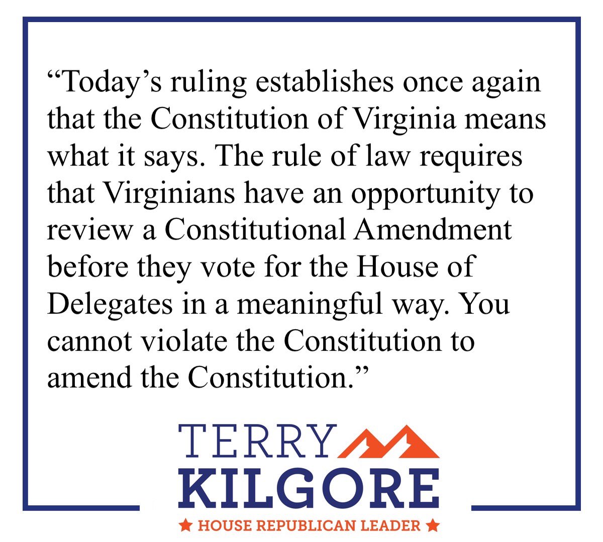 Terry Kilgore tweet media