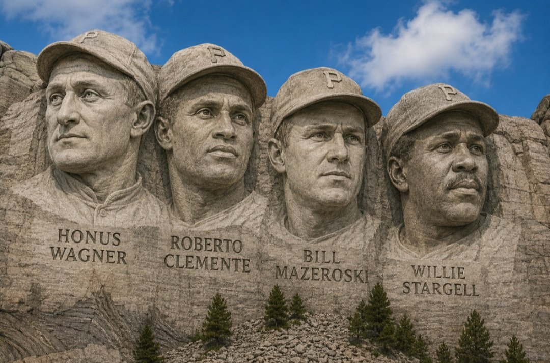 yinzer_g's tweet photo. No other city can match Pittsburgh's 3 team Mt Rushmore. https://t.co/Wf6NVZqnIk