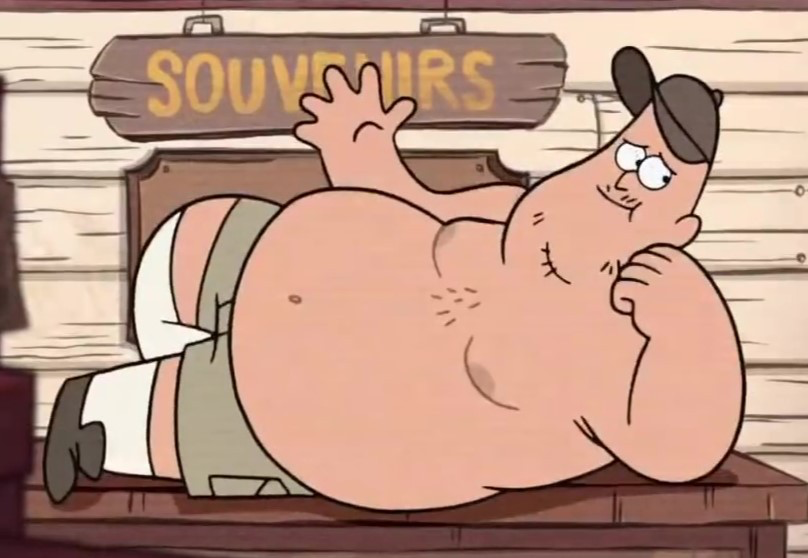 AlphaMaleRICO34's tweet photo. Sending love to Soos Ramirez from Gravity Falls (with his shirtless big belly) https://t.co/RUmirFIvUZ