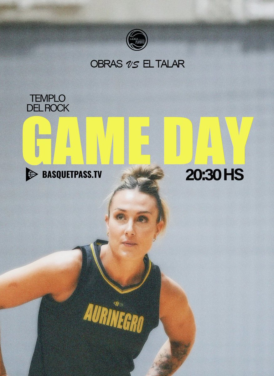ElTalarBasquet's tweet photo. 🚨Semifinal en el Templo del Rock🚨

Hoy lo dejamos TODO 💛🪓
@LFBArgentina 
#dalelat https://t.co/8sTMNw2e3s