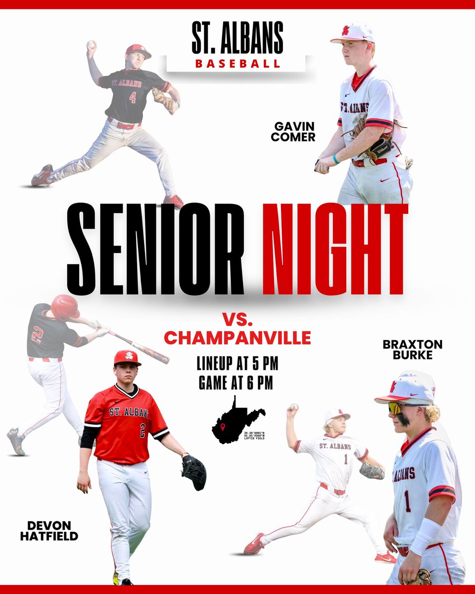 SA_HS_Baseball's tweet photo. Senior Night at Loftis Field.
Celebrating the guys who helped carry the tradition forward. 🐲⚾️🔥🎓#wvprepbase https://t.co/3OQbZF73zm
