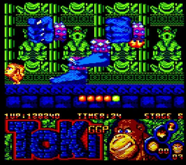 AmstradGGP's tweet photo. Petit souvenir de Toki GGP sur Amstrad CPC, avec cet énorme boss mythique… mon préféré !

#amstrad #amstradcpc #toki̇ #jujudensetsu https://t.co/nL407DKZqy