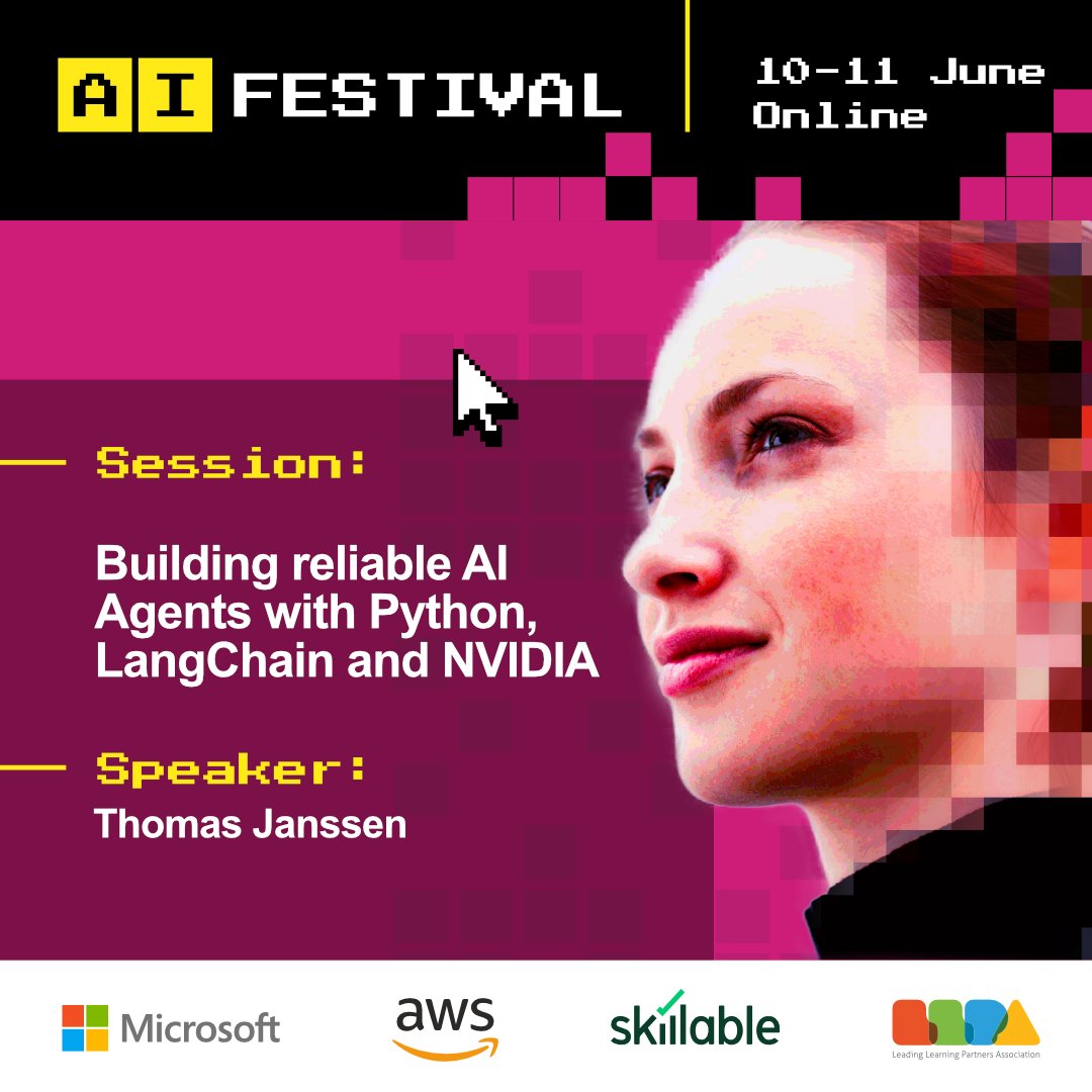 theLLPA's tweet photo. “Building reliable AI Agents with Python, LangChain and NVIDIA” goes beyond demos to explore practical agentic patterns, reliability strategies, and real-world AI agent design.

👉 https://t.co/shRd4F7mzP https://t.co/lhm9TURqUD