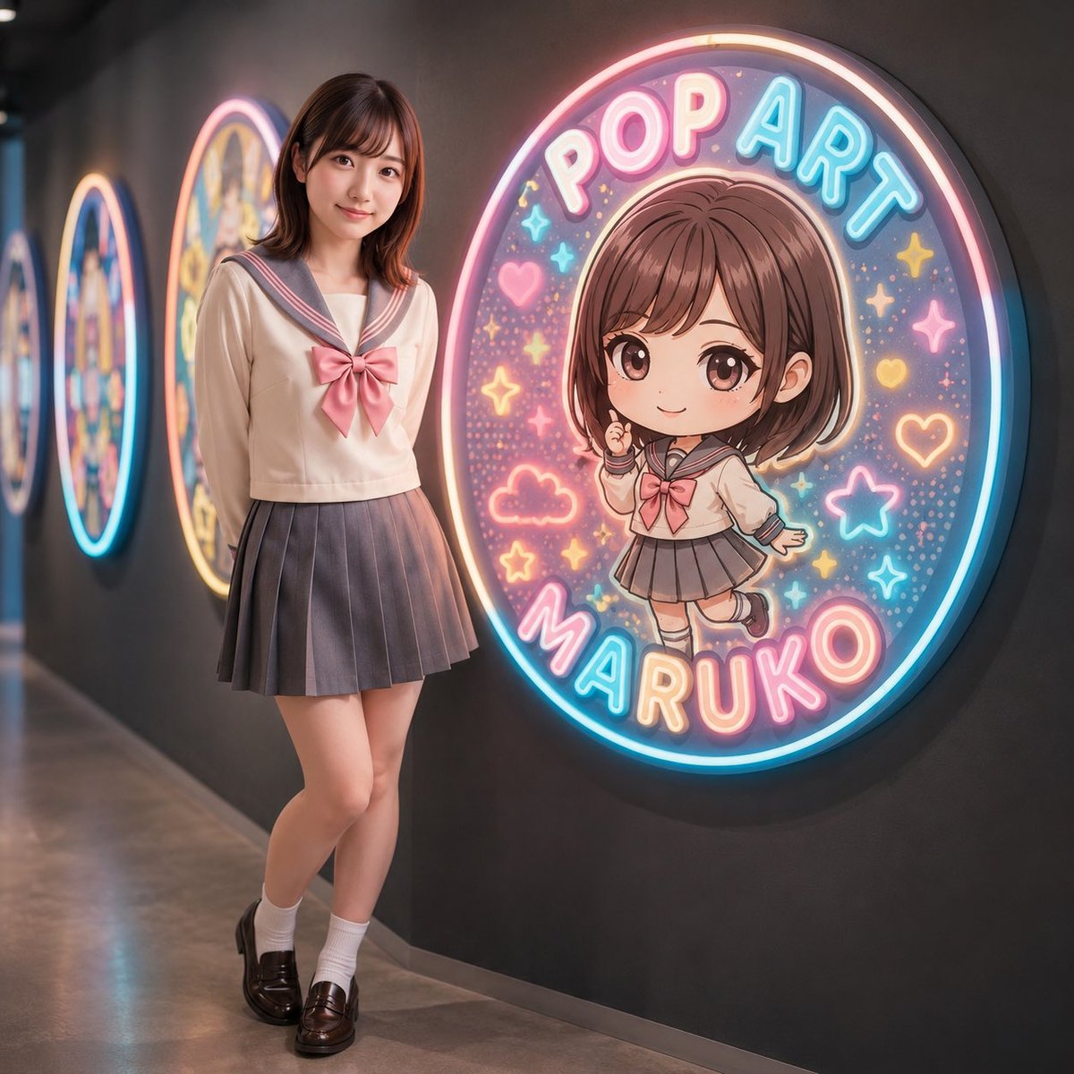 まるこです❣️ 🩷💛POP ART MARUKO🩵💚 026 【報告】ChatGPT作の新シリーズ始めます
