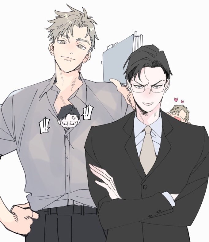 「同僚BL②」|野田のんだ４月１０日コミックス発売のイラスト