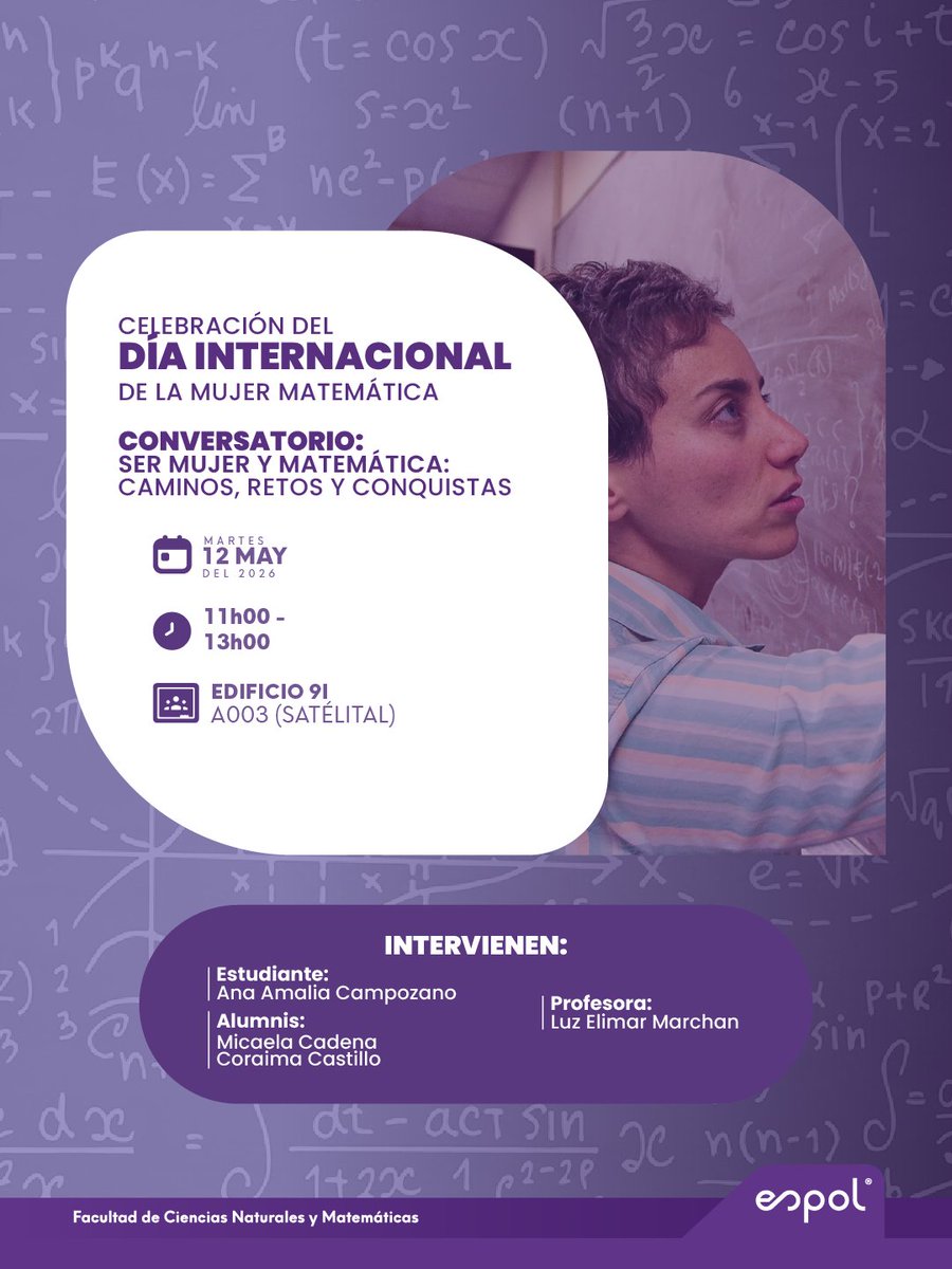 Facultad de Ciencias Naturales y Matemáticas tweet media