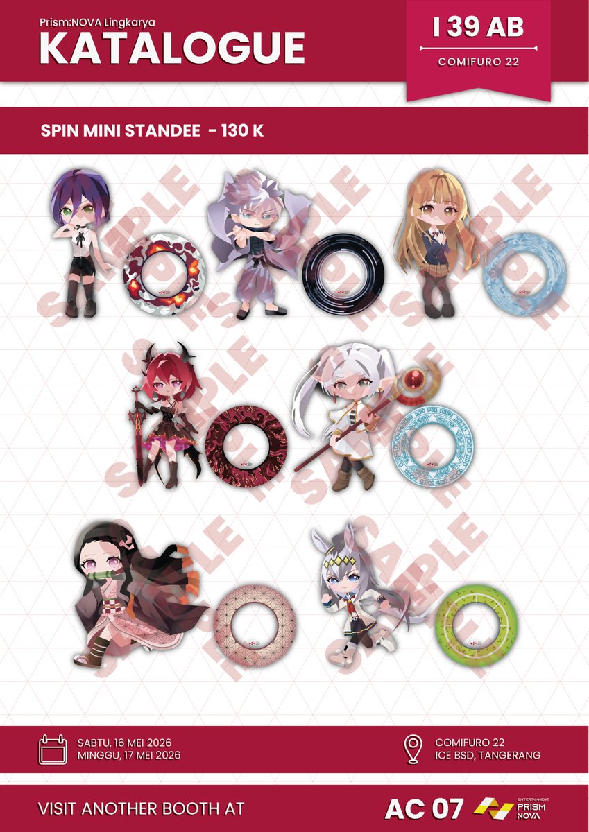 PNLingkarya's tweet photo. Daftar Merchandise:
🌟 Sticker Pack (𝟯𝟱𝗸)
🌟 Acrylic Keychain (𝟱𝟬𝗸, 𝟴𝟱𝗸/𝟮𝗽𝗰𝘀)
🌟 Spin Mini Standee (𝟭𝟯𝟬𝗸)
🌟 Photocard (𝟭𝟱𝗸, 𝟱𝟬𝗸/𝟰𝗽𝗰𝘀) https://t.co/acYv2T9Uam