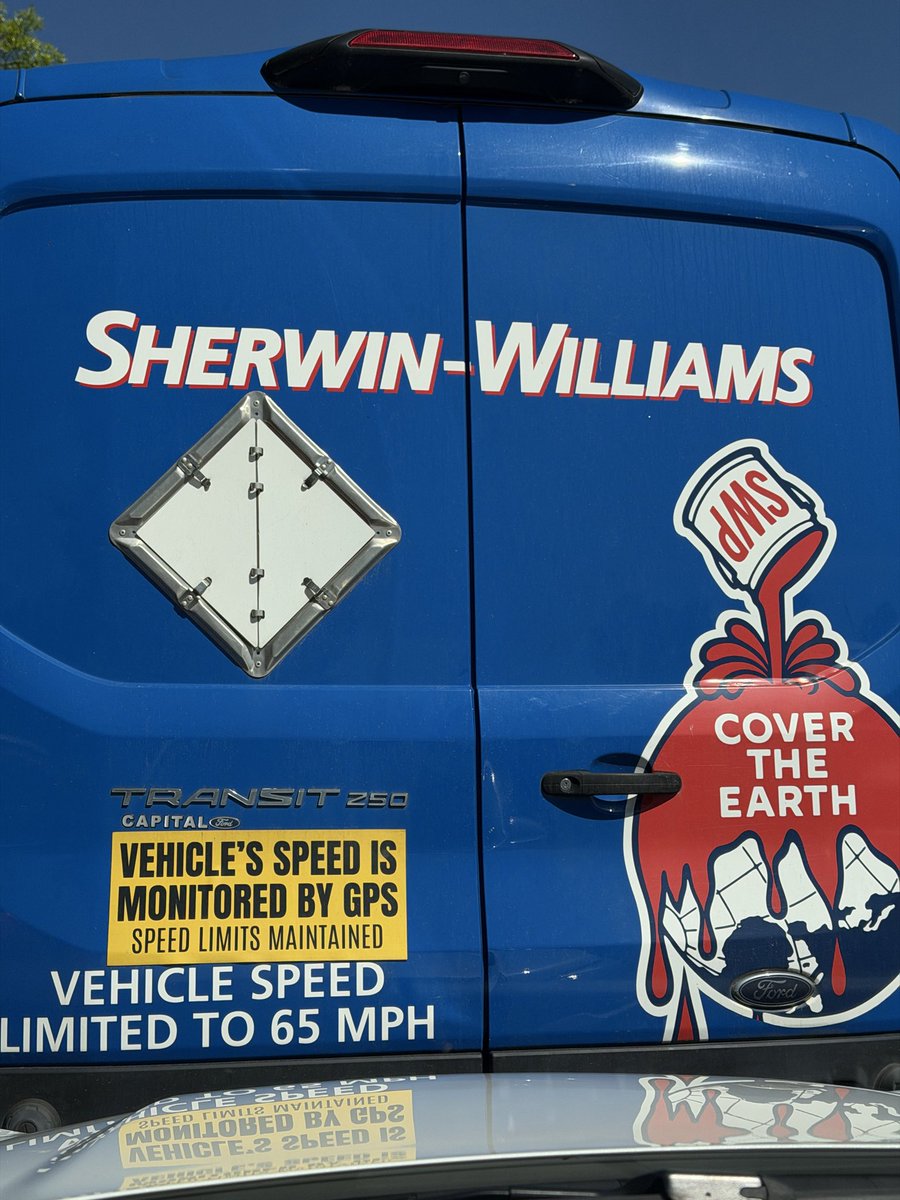 Stephen_Georg's tweet photo. “COVER THE EARTH” is incredibly ominous. Does Carpainter run Sherwin-Williams? https://t.co/rTbBp78XCw