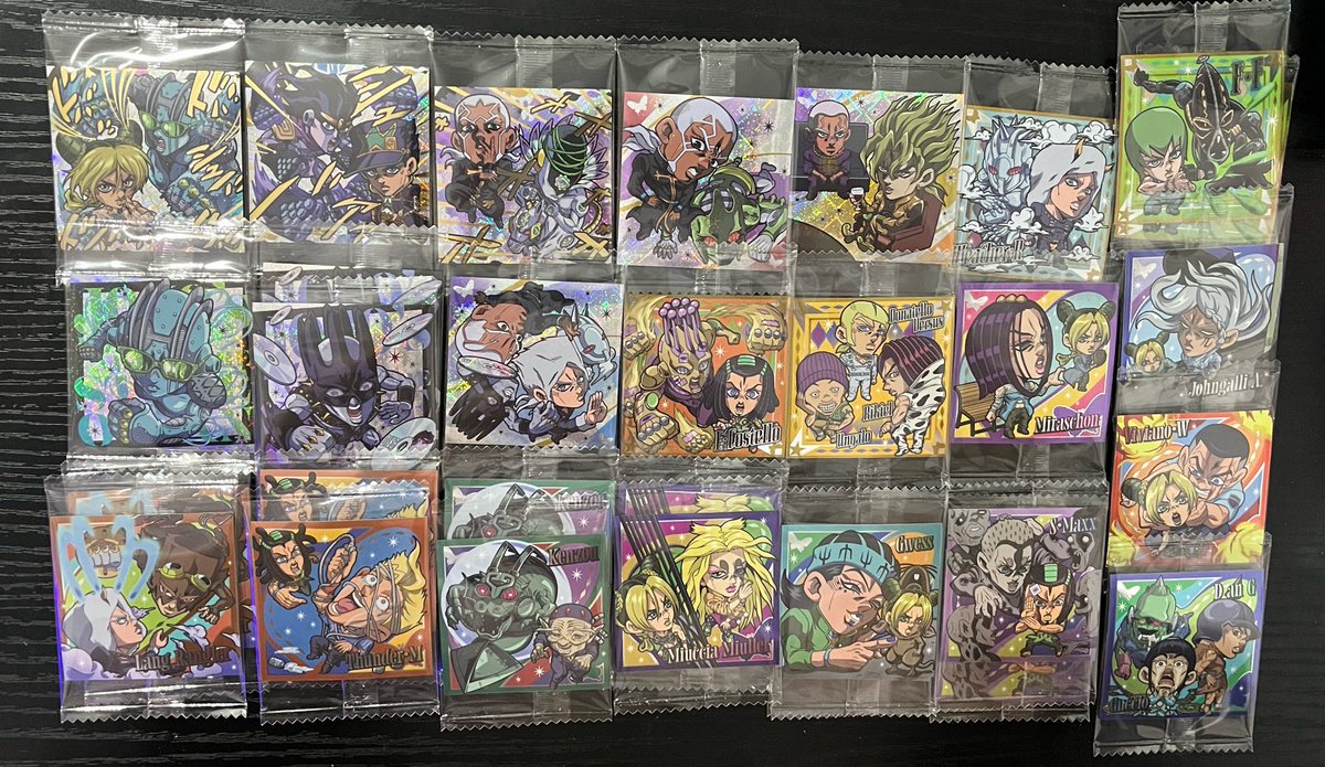 usausa_0505's tweet photo. <交換>
ジョジョの奇妙な冒険 シールウエハース ストーンオーシャン にふぉるめーしょん 6部

譲 ♡ 画像1のもの

求 ♡ 画像2.3(優先度2＞3)

📮郵送のみ
2:1なども可能です、お気軽にご連絡ください🙇‍♀️ https://t.co/Qblf4tLqJ5
