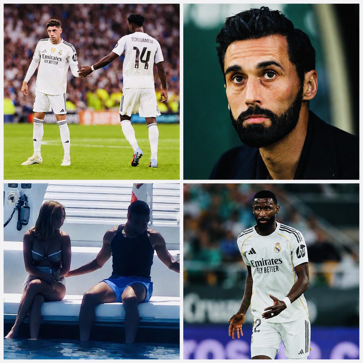 DeadlineDayLive's tweet photo. 🚨 Summary of the HUGE crisis at Real Madrid in recent weeks:

❌ Valverde and Tchouaméni reportedly fought on two consecutive days, with Valverde ending up in hospital after the second altercation.

❌ Fede Valverde reportedly lost his MEMORY after falling to the ground following contact with Tchouaméni.

❌ An emergency dressing room meeting was held involving all the players.

❌ Six players are refusing to speak to the coach.

❌ Mbappé went on holiday to Italy with his partner during a difficult period for Real Madrid, which reportedly annoyed several players.

❌ Millions of fans are demanding Mbappé leaves the club.

❌ Tensions and arguments reportedly took place between Mbappé and members of the coaching staff.

❌ Real Madrid reduced tactical work during training sessions.

❌ Several players are unhappy with the effort levels of certain teammates.

❌ There is reportedly a mole inside the dressing room (and some think it's Vini Jr).

❌ Rüdiger slapped Álvaro Carreras.

❌ Rüdiger also shouted at Álvaro Carreras to the point teammates had to force him to apologise.

❌ Several Real Madrid players called Álvaro Arbeloa a “CONE”… Arbeloa found out and decided to STOP PLAYING them.

❌ The Real Madrid dressing room is divided into two groups: Team Anti-Alonso and Team Anti-Arbeloa.

(Source: OndaCero)