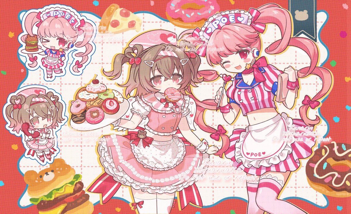⚠️夢絵注意

せっかくなのでアップします！
この🍩の山が好きすぎる（笑