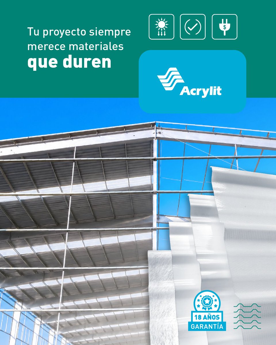 StabilitMexico's tweet photo. Reducir el consumo energético y mejorar el ambiente laboral es posible cuando aprovechas la luz natural en tus instalaciones industriales. Con Stabilit, obtienes espacios más productivos, confortables y eficientes, con materiales diseñados para durar. #AhorroEnergético https://t.co/ksBtXpJuW9
