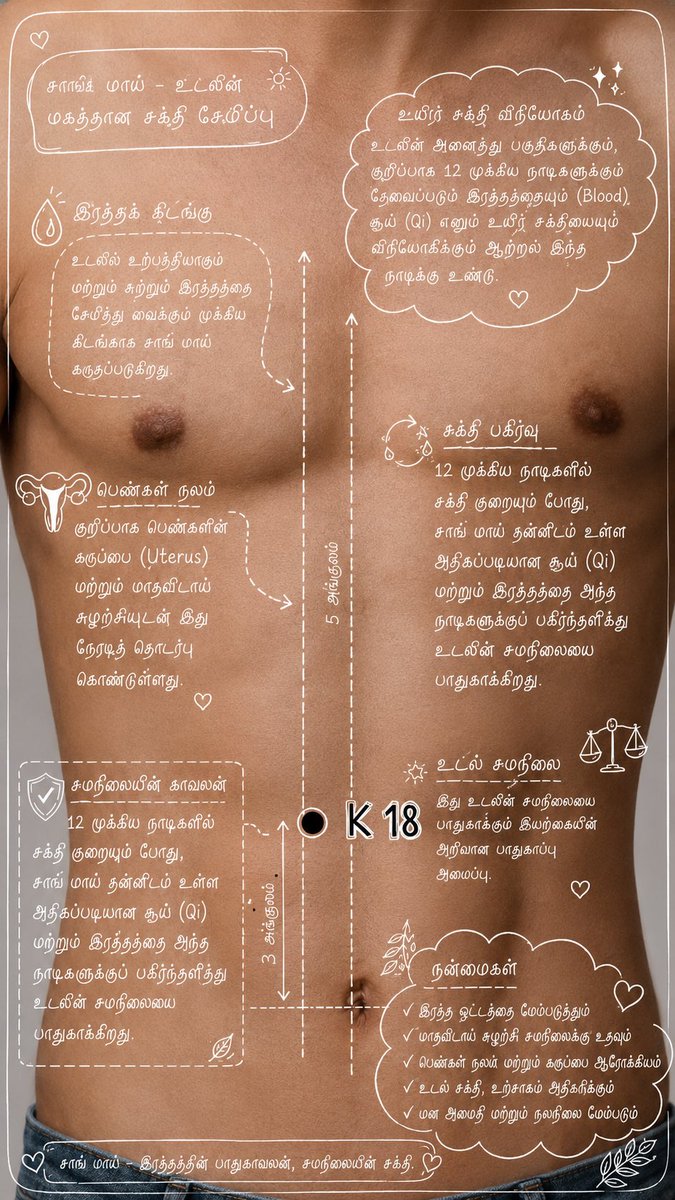 dr_selvakumarv's tweet photo. 🌿 K18 Chong Mai — “Sea of Blood” in TCM: Supports women’s health, fertility, hormones, digestion &amp; Qi balance ✨
🔸 Menstrual balance
🔸 Fertility support
🔸 Digestion relief
🔸 Stress relaxation
🔸 Energy flow
#acupuncture #ChongMai #Fertility #WomenHealth #NaturalHealing #K18 https://t.co/jd2IB0ATVZ