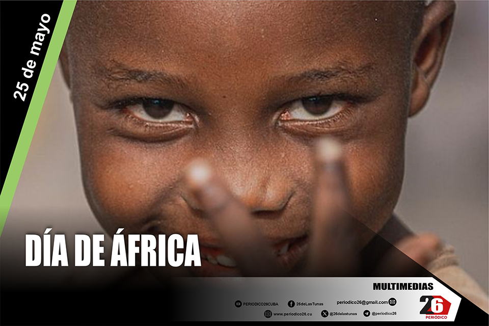 26deLasTunas's tweet photo. 🌍 #África nos hermana en raíces, ritmo y resistencia.
Homenaje a su cultura, historia y legado presente en nuestra identidad latinoamericana y tunera.
#DíaDeÁfrica #SíSePuede #LasTunas #PorLasTunasLaVictoria #LaVerdadNosUne https://t.co/01BsEV7y64
