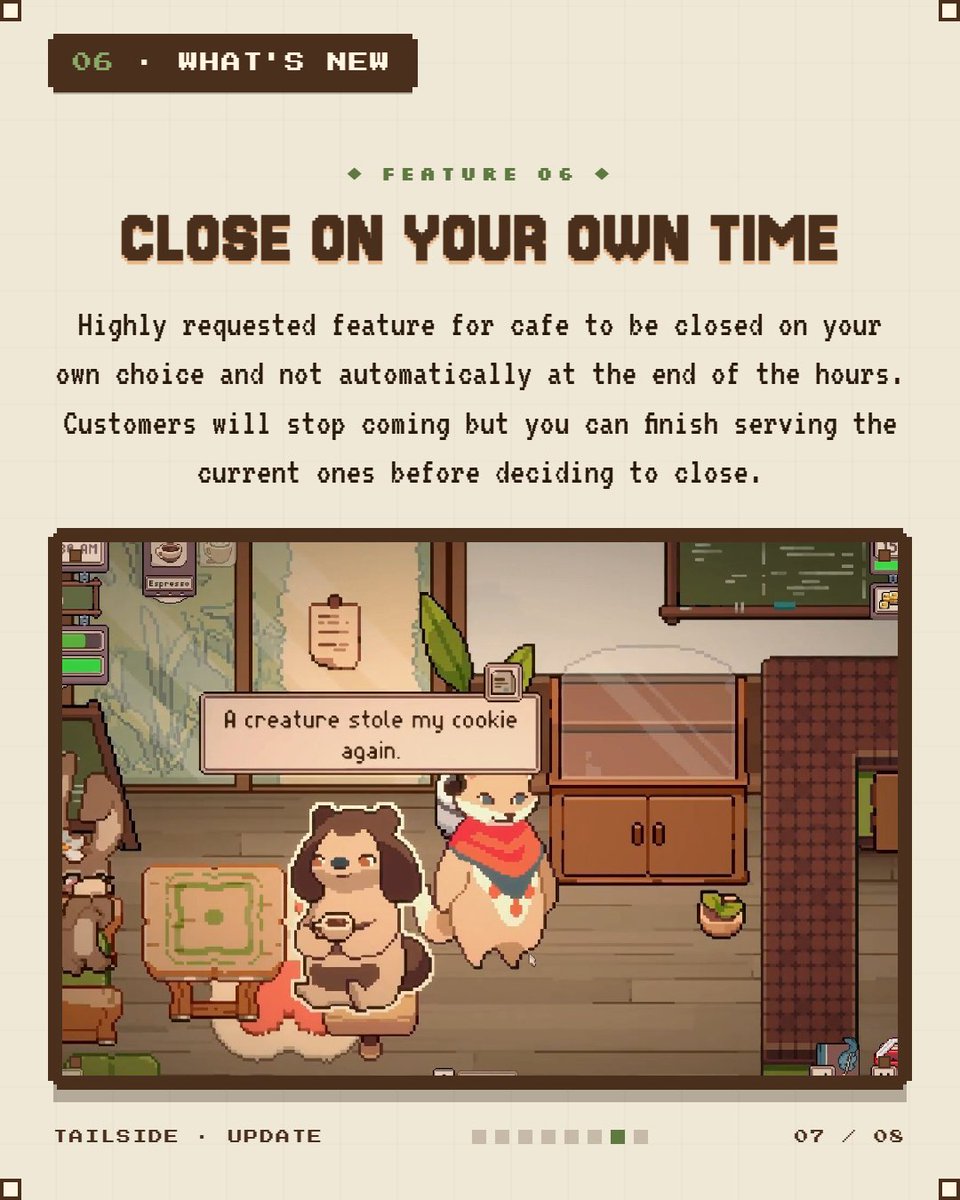 Coffee Beans 🦊 Tailside (OUT NOW on Steam!) tweet media