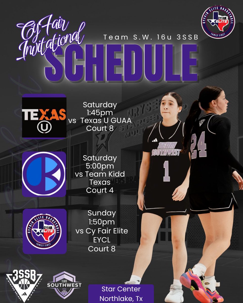 SW_Select3SSB's tweet photo. Team Southwest 3SSB will be at the @CFEliteSports Invitational this weekend! Looking forward to cross circuit matchups this weekend! https://t.co/DkKKK0LQ24