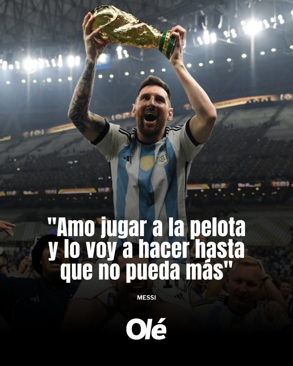 DiarioOle's tweet photo. NO TE RETIRES NUNCA, LEO 🙏

🎙️ Lo del Pollo / YPF https://t.co/pWR1R026hI