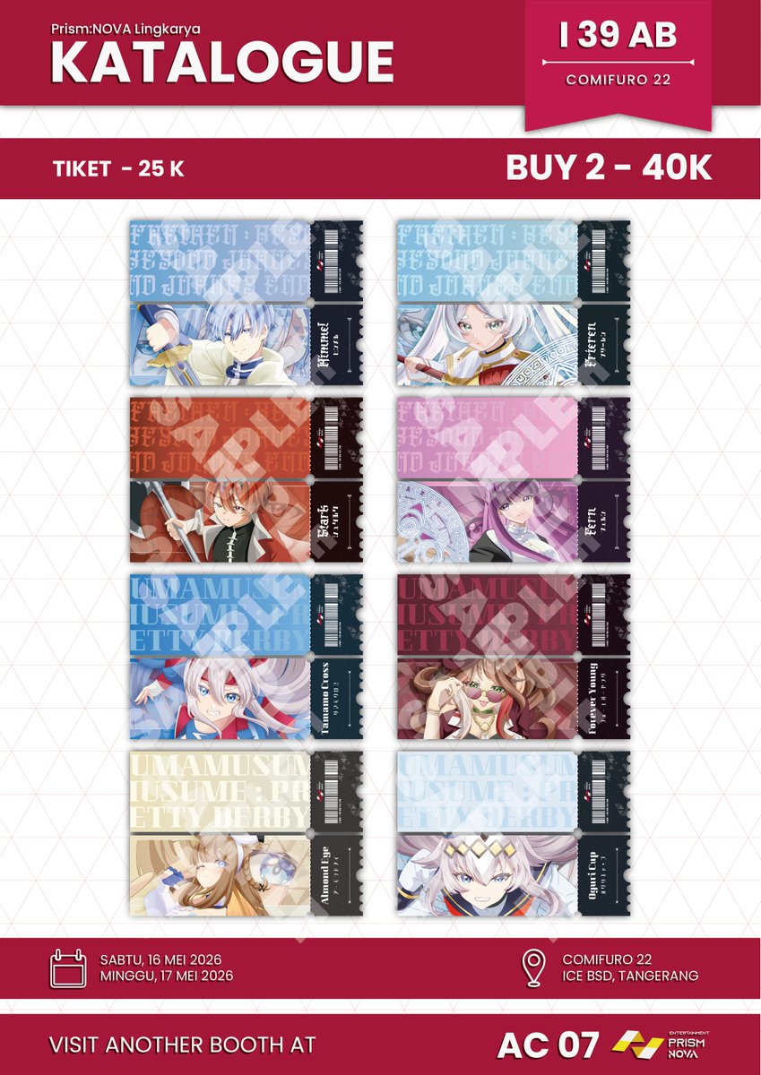 PNLingkarya's tweet photo. 🌟 Eyemask (𝟱𝟬𝗸)
🌟 Tiket (𝟮𝟱𝗸, 𝟰𝟬𝗸/𝟮𝗽𝗰𝘀)
🌟 Poster (𝟱𝟱𝗸, 𝟭𝟬𝟬𝗸/𝟮𝗽𝗰𝘀) https://t.co/VSdsfvX4li