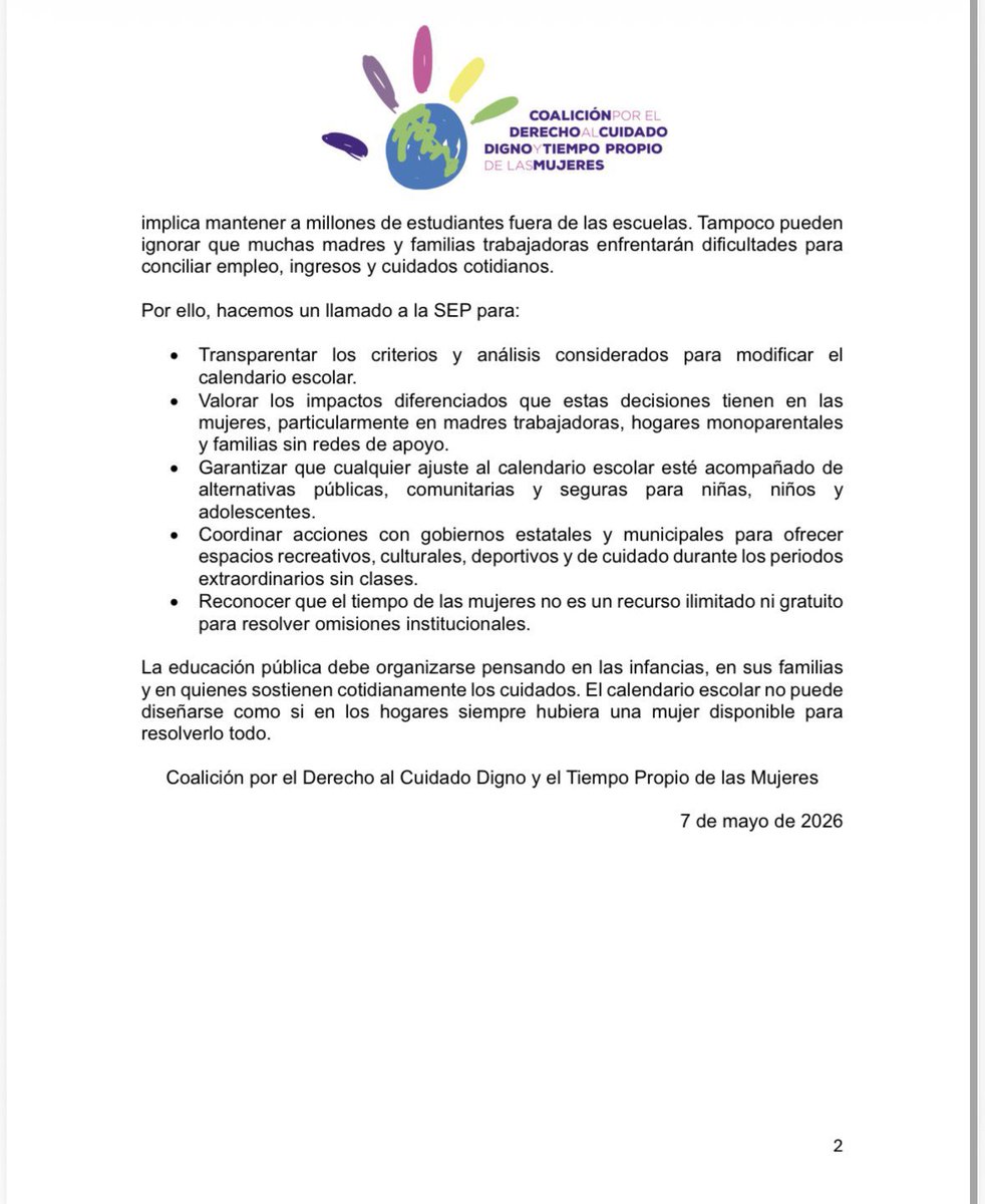 🚨Mamás y papás, promoveremos amparos para proteger el derecho de las niñas y los niños a la educación y su bienestar. Pasen este tuit, y búsquenme.

Me sumo al llamado de la Coalición por el Derecho al Cuidado Digno, y pondré a disposición de ustedes este litigio para acompañar