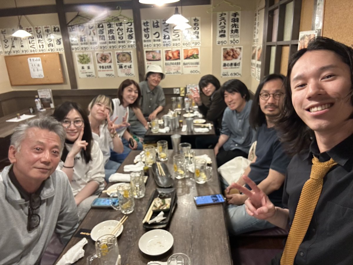 今年の１月撮影の宮本組の打ち上げでした！
久しぶりの皆様にお会い出来て嬉しかったです✨️

情報解禁になったら宣伝するぞ！