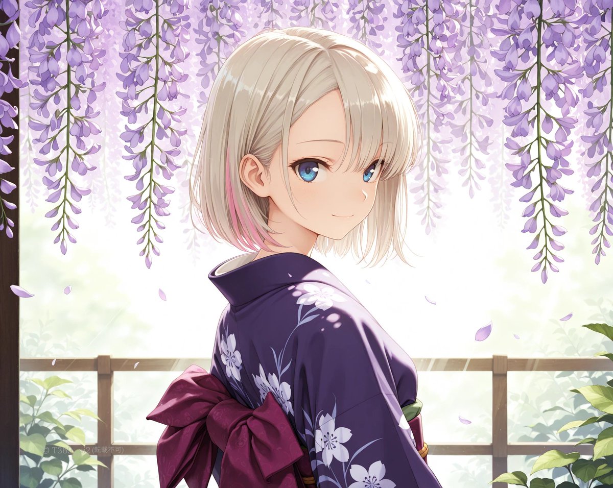 春は、黒く咲いても美しい。 散る花びらが、全てを語る。 Even