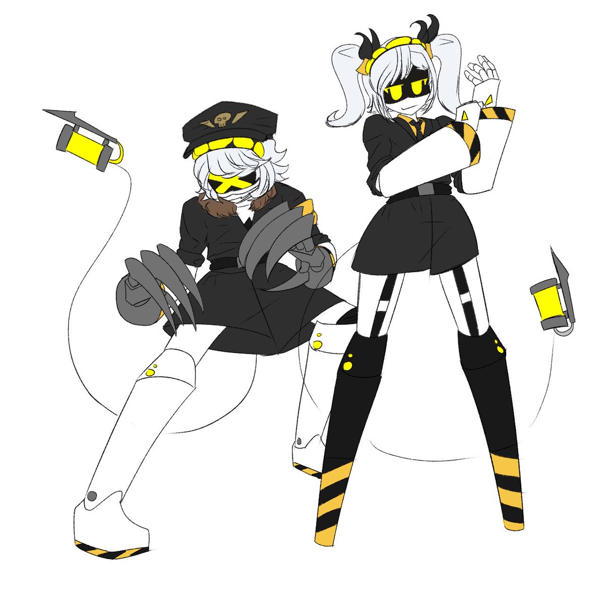 Xinny225's tweet photo. J and N on some tuff shi
Not final yet 
#murderdrones #serialdesignationj #serialdesignationn https://t.co/j6ih8GPBLT