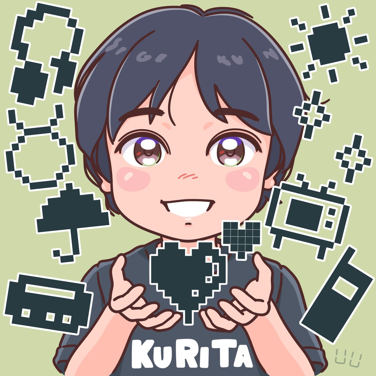 ニコニコさんありがとうございます！ ドットの絵文字に要素を詰め込ん