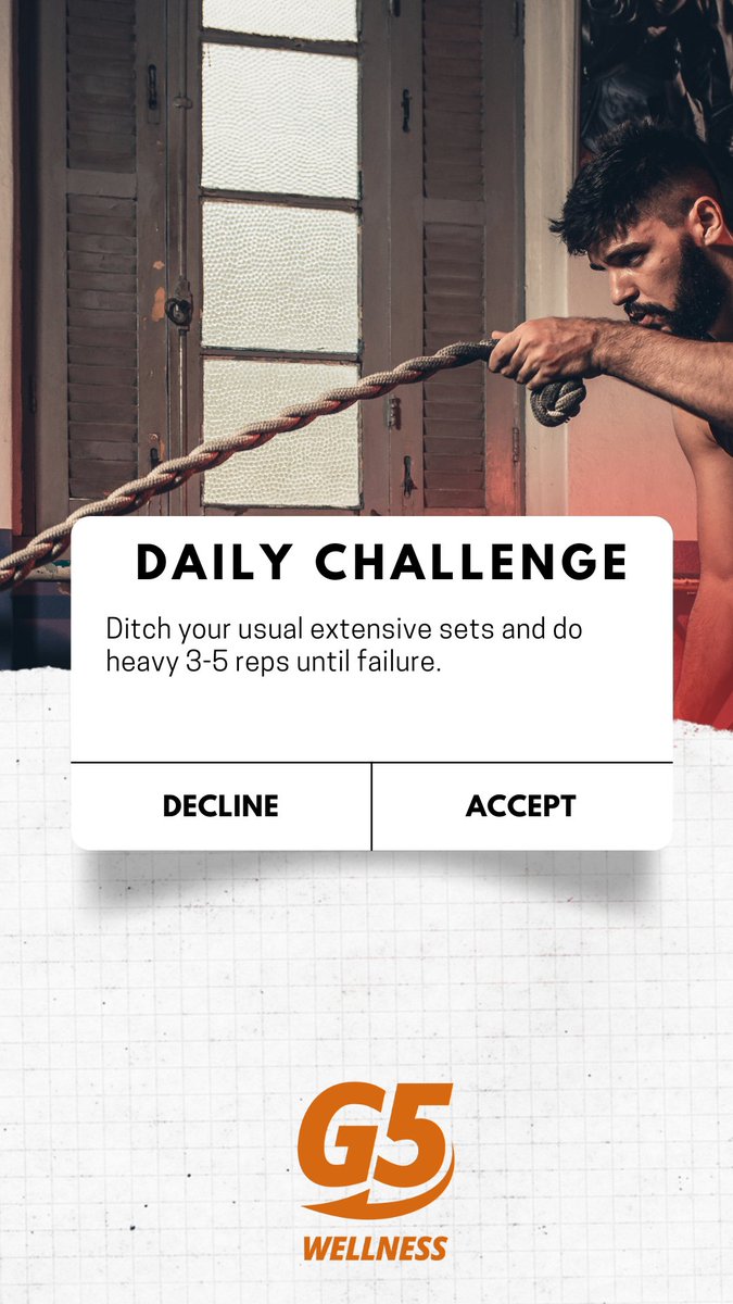 G5Wellness's tweet photo. Do you want a daily fitness reminder?

#fitness #Challenge #getbetter https://t.co/KLxD7txAVj