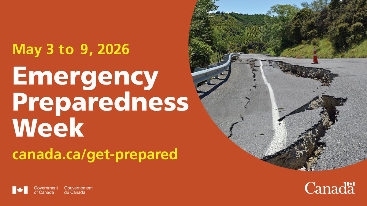 TayTownship's tweet photo. Are you emergency ready, #TayTownship?
Take 10 minutes today to start your emergency plan. Know your risks, choose a meeting place, and gather essentials for a 72-hour kit.
Being prepared helps keep you, your family, and your community safe.
ℹ️ https://t.co/pmyhpZfERO
#EPWeek ⛑️ https://t.co/1EoZhooksR