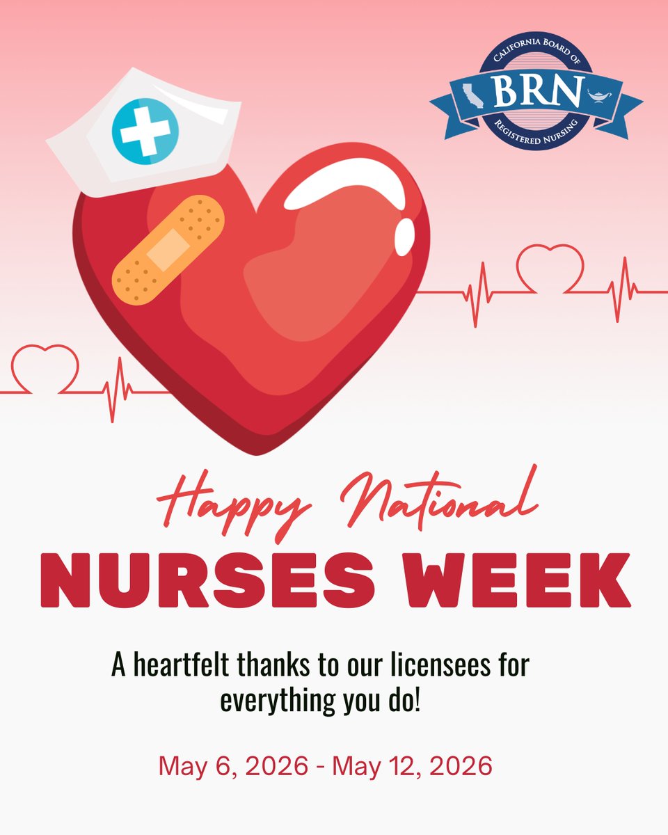 CaliforniaBRN's tweet photo. California’s nurses show us what strength looks like. Their expertise saves lives and their compassion transforms them. During National Nurses Week, we recognize the power of nurses and the vital role they play across our state. #NationalNursesWeek https://t.co/0mOdP66fU3