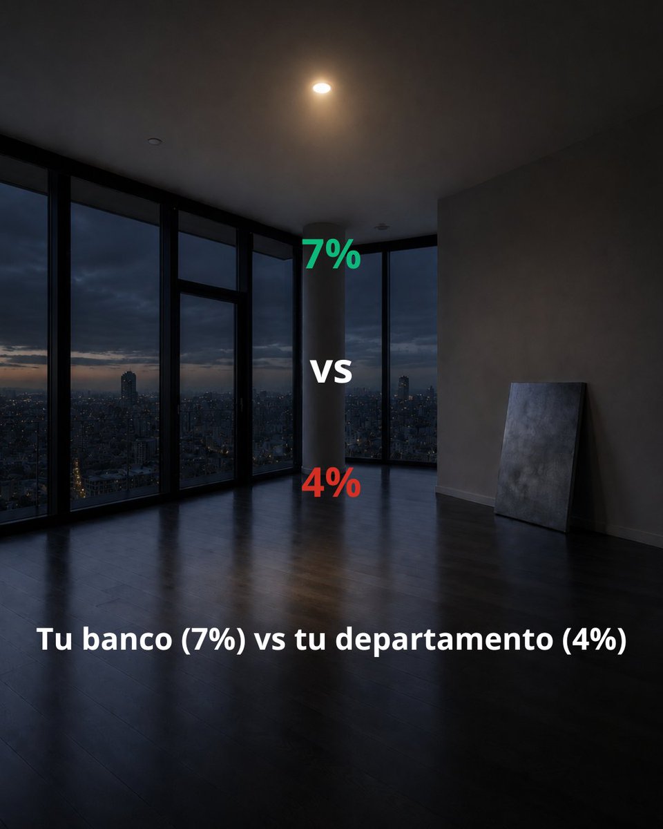 consultingmasa's tweet photo. CETES: 7%. Sin riesgo.
Tu depa: 4%. Con riesgo.

¿Entonces para qué invertir en inmuebles?

Porque con apalancamiento + plusvalía, un inmueble bien analizado puede triplicar CETES.

La palabra clave: bien analizado. https://t.co/7gSZ5wjExL