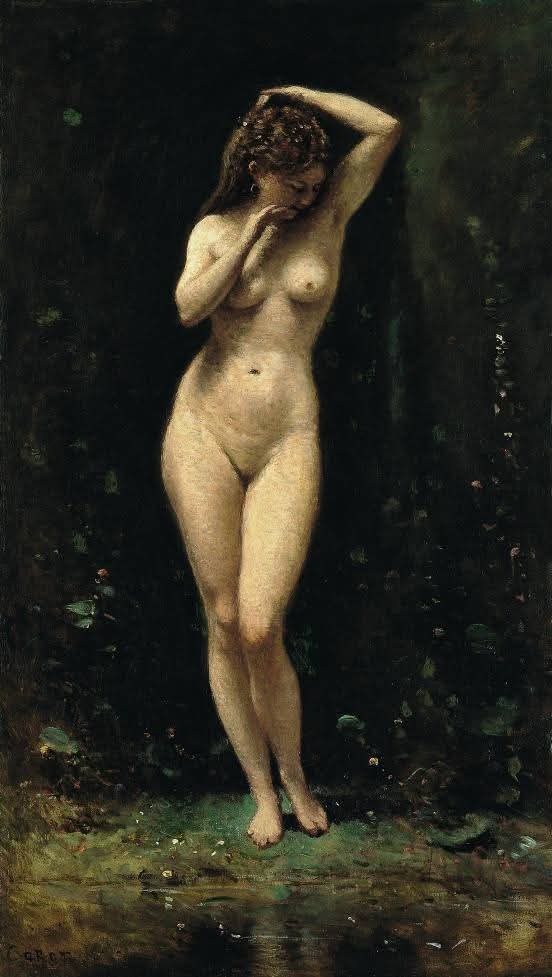 RamellaUgo's tweet photo. Jean Baptiste Camille Corot 1796 1875. Il Bagno di Diana https://t.co/1n6IiHpq38