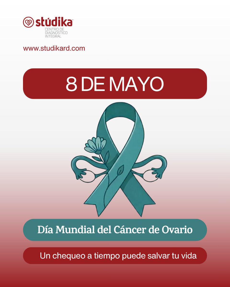 studikaoficial's tweet photo. Hoy es un día para crear conciencia y cuidar tu salud.

El cáncer de ovario puede no dar señales claras, por eso el chequeo a tiempo hace la diferencia.

En Stúdika creemos que prevenir también es amor propio. 
Haz tu chequeo y comparte este mensaje.
#DíaMundialDelCáncerDeOvario https://t.co/7JipF4uIr2