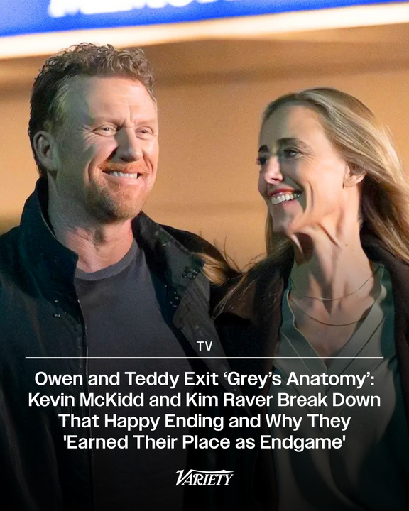 Variety's tweet photo. Kevin McKidd and Kim Raver have officially exited #GreysAnatomy.

"I always felt that Owen should die in a big heroic stand, like he saves some people and loses his life during it because of how he came into the show," McKidd says. "But it felt right, ultimately, to go in a more positive direction. There’s been quite a lot of deaths on the show over the last few years, and I think Meg felt strongly that the audience didn’t have an appetite for another one."

https://t.co/fznMZtfAFK