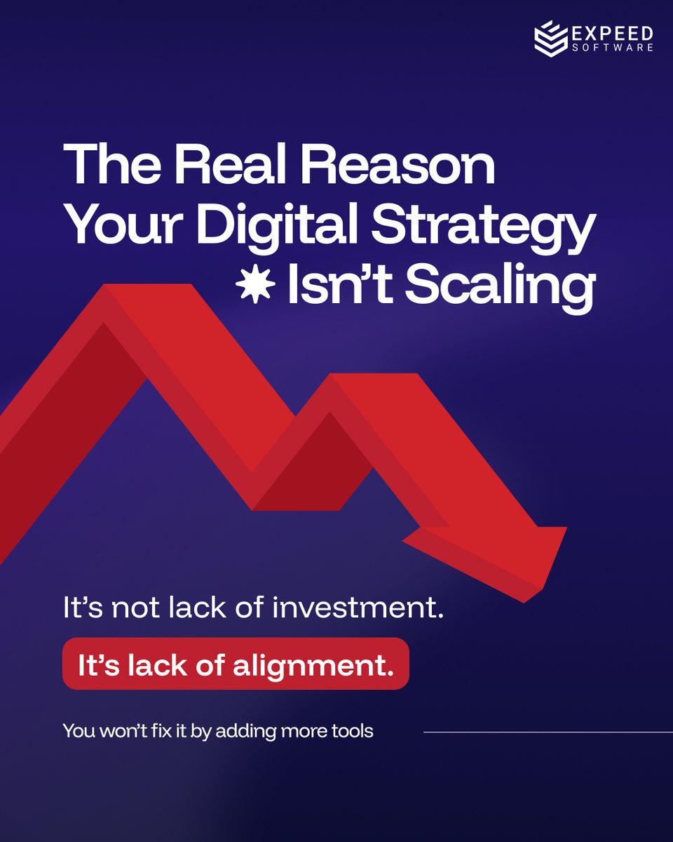 expeedsoftware's tweet photo. Most digital transformation strategies don’t fail because of technology. They fail because of fragmentation.

Disconnected tools, shadow AI, and siloed workflows make scaling harder than it should be.

See how enterprises can scale smarter: https://t.co/HTXs0w9PUR
#EnterpriseAI https://t.co/EBwPb3pK8x