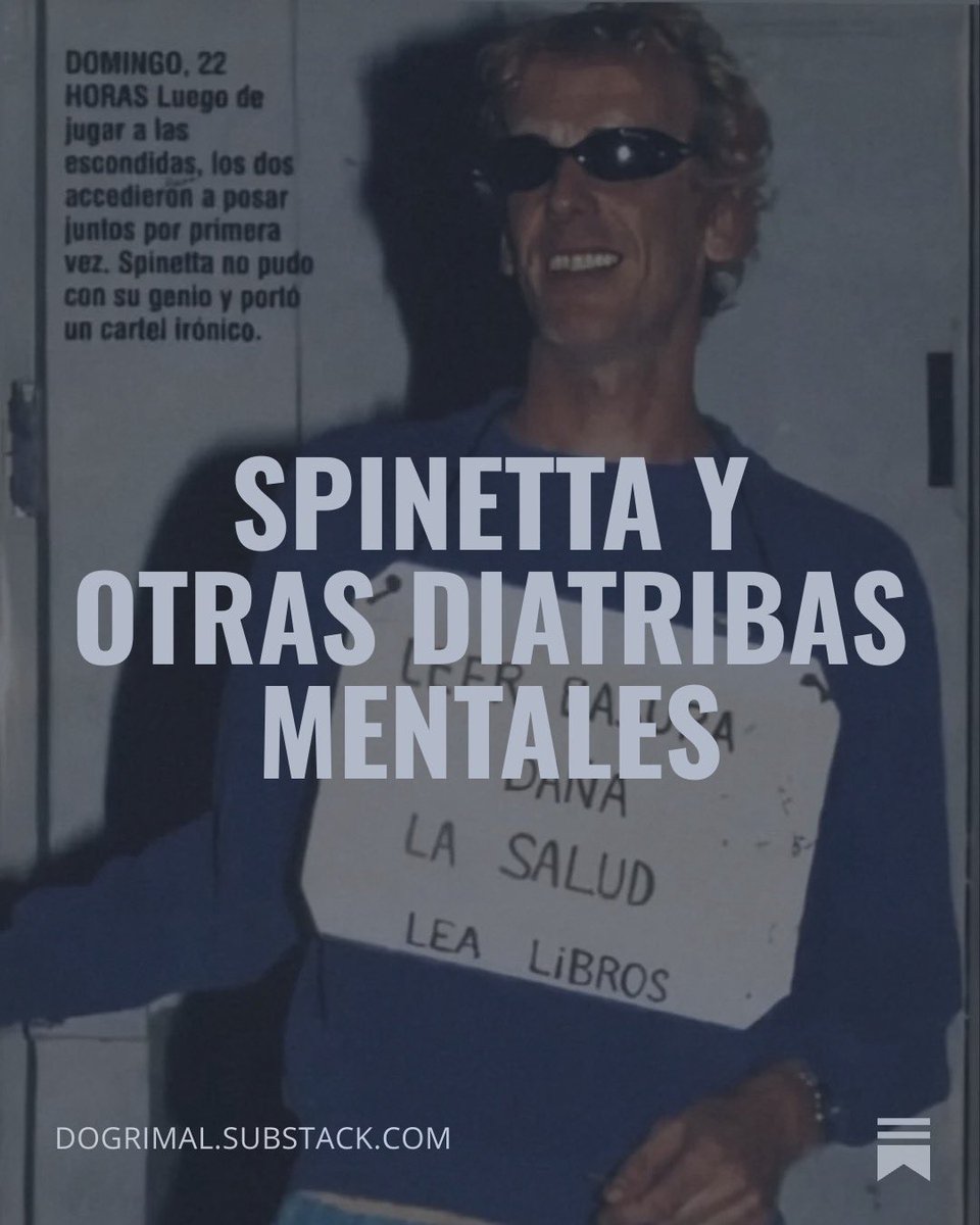 lo que pasa es que cuando todos intentan demasiado que algo sea "cool" o algo te guste, empieza a verse sospechosamente superficial y de nuevo se encuentran vistiendo al santo equivocado o igual sí está bueno no cuestionarse pendejadas, mepa 

open.substack.com/pub/dogrimal/p…