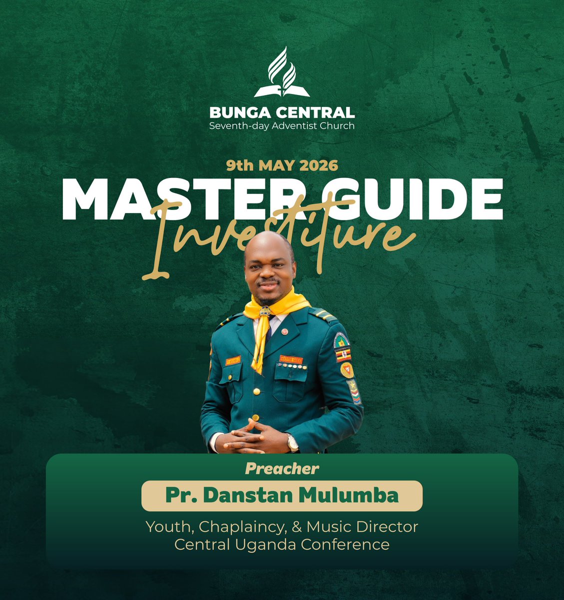 Equipped for the Journey.
After months of training and spiritual growth, our new Master Guides are ready to lead the next generation to Christ.
Join us this Sabbath for our Master Guide Investiture <a href="/Busdacc/">Bunga SDA Central Church</a> <a href="/AdventistOnX/">SDAs On 𝕏</a> <a href="/ShalomInsights/">Shalom Insights 🇺🇬</a> <a href="/SdaNewlifeUg/">SDA NewLife Church Lubowa</a> <a href="/UgandaAdventist/">Uganda Union of Seventh day Adventist Church</a>