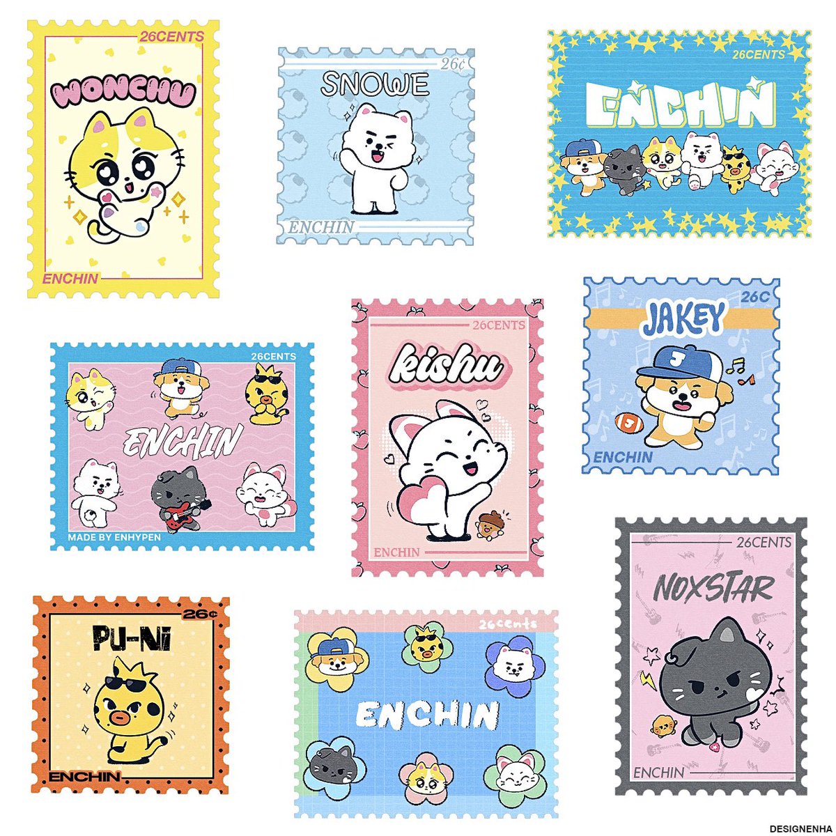 enchin stamps 

#ENHYPEN #엔하이픈 #ENCHIN