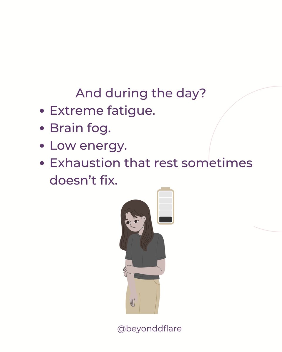 beyonddflare's tweet photo. Sleep struggles are incredibly common in lupus, yet many people suffer silently.
Pain, inflammation, stress, medications, and fatigue can all affect sleep quality and make everyday life harder.

#LupusAwareness #LupusFatigue #ChronicIllness #InvisibleIllness https://t.co/PwawUosCZL