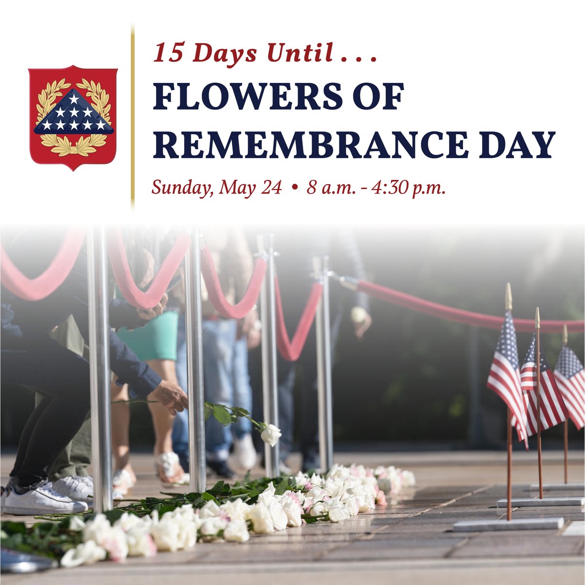 ArlingtonNatl's tweet photo. Join us on Sunday, May 24 from 8 a.m. – 4:30 p.m. as we pay homage to the first official, national Decoration Day, now known as Memorial Day.  Find the full schedule of events, including our “Meet a Tomb Guard” event, History Talk and History Tour, at https://t.co/xdNaMSwNID. https://t.co/e85o0TSGC9