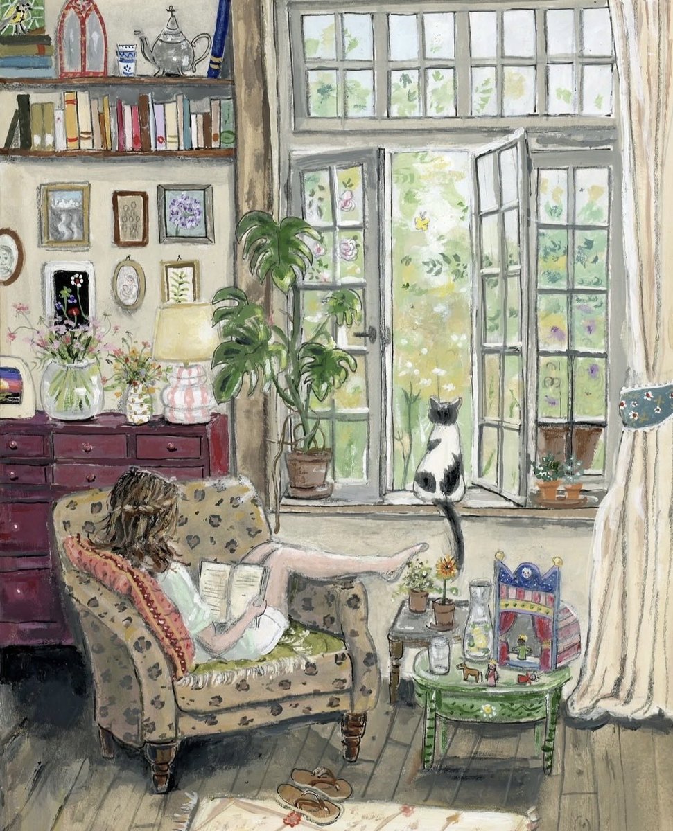 TitaniasRealm's tweet photo. "Reading gives us someplace to go when we have to stay where we are."

- Mason Cooley

🎨 Gwen van Knippenberg https://t.co/E1OLzOJa81
