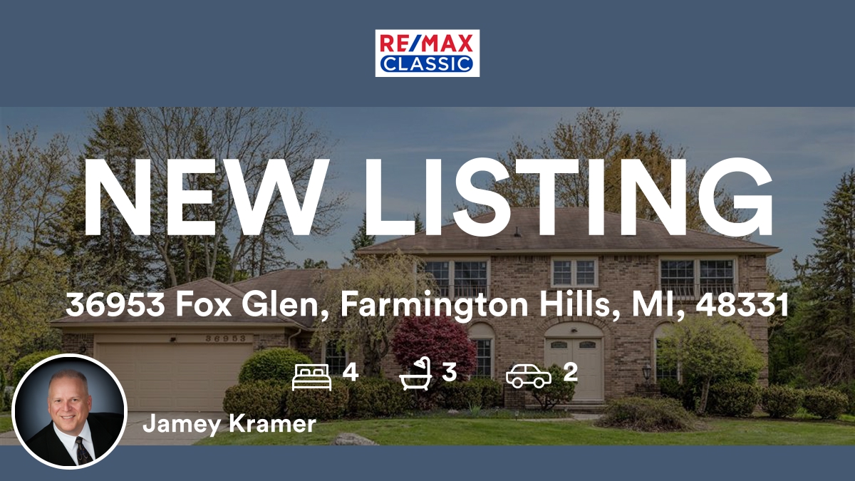 KramerRealEst's tweet photo. 🛌 4 🛀 3 🚘 2
📍 36953 Fox Glen, Farmington Hills, MI, 48331

My latest listing on RateMyAgent.
Licensed Realtor 6501261596
https://t.co/jGKpMiCKwi

...
#ratemyagent #realestate https://t.co/tAWbAhXOCs