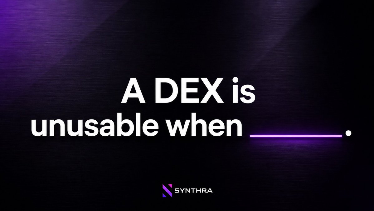 Finish the sentence:

"A DEX is unusable when ______."